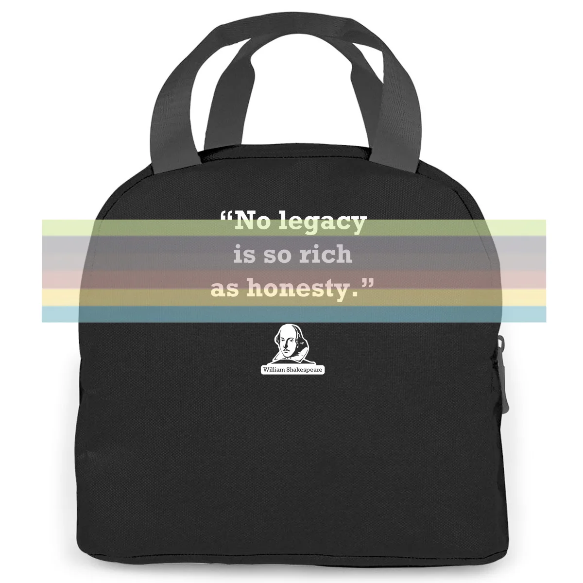 

Mens Colors William Shakespeare Quote Honesty Hipster Harajuku Brand women men Portable insulated lunch bag adult