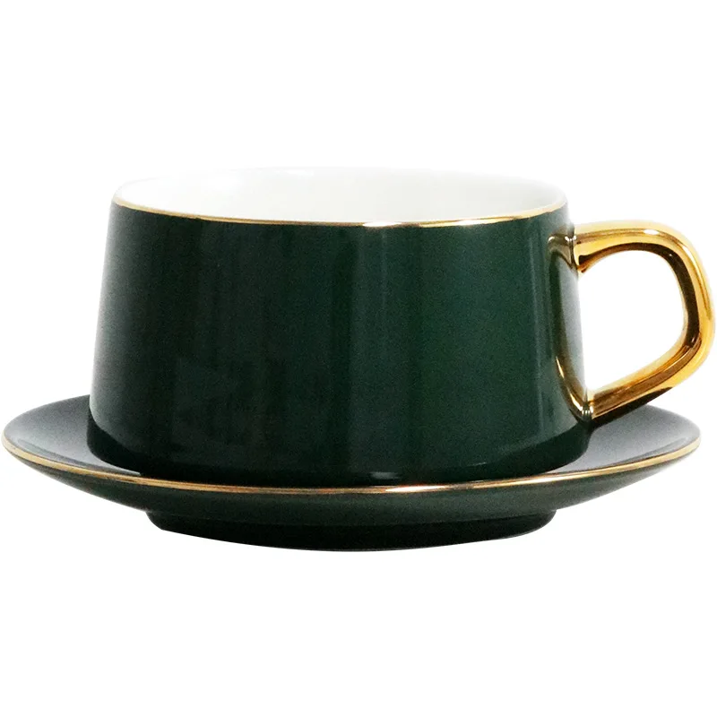 Кофейная чашка кружки для молока с блюдцем европейский стиль керамические чашки