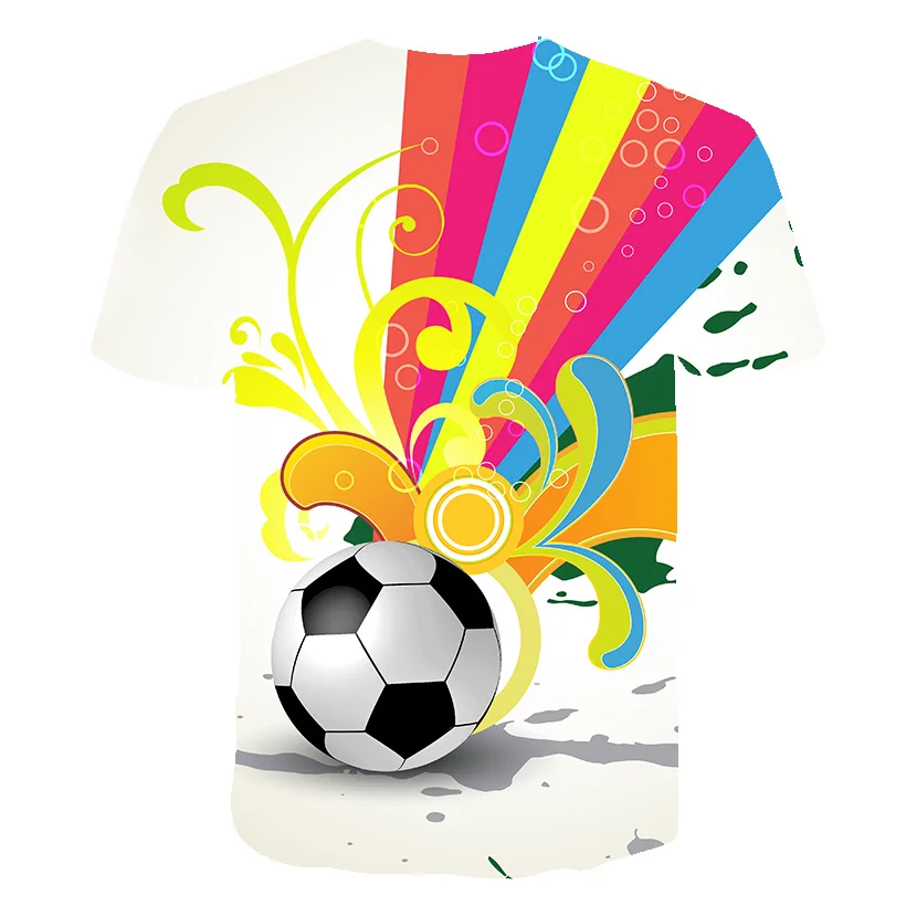 

High Quality Children 3d Printed T-shirts Kids Football Sports T shirt Casual Anime Short Sleeve Fashion tshirt Boys Clothing