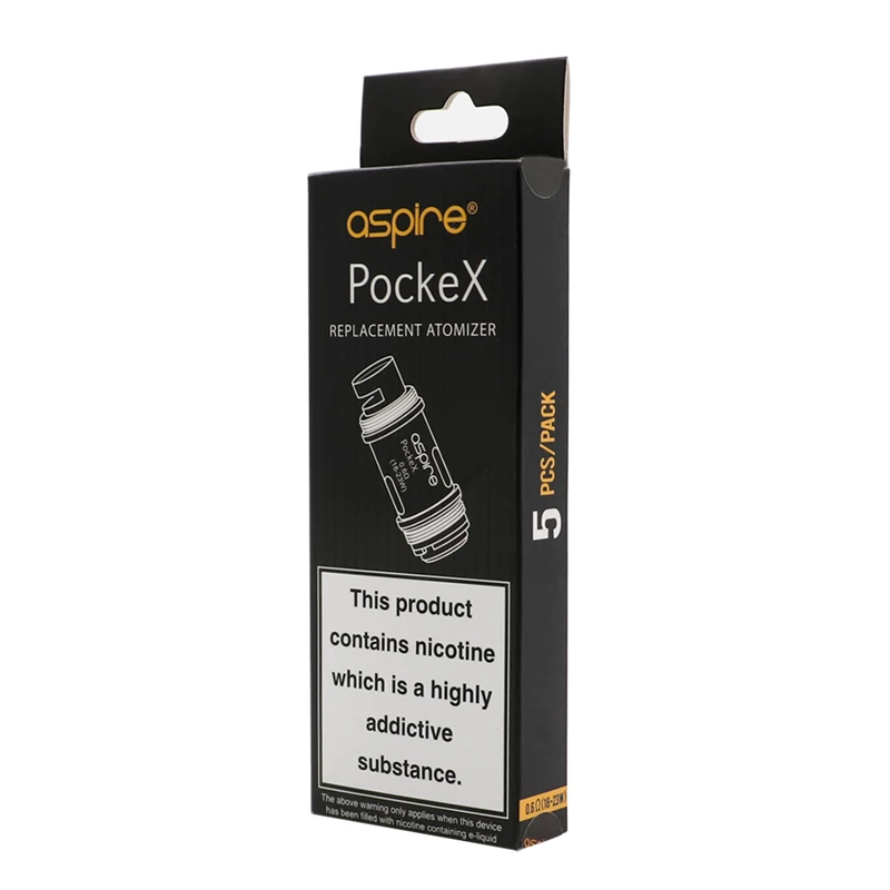 5 шт. Aspire PockeX катушки 0.6ohm замена головки распылителя электронная сигарета