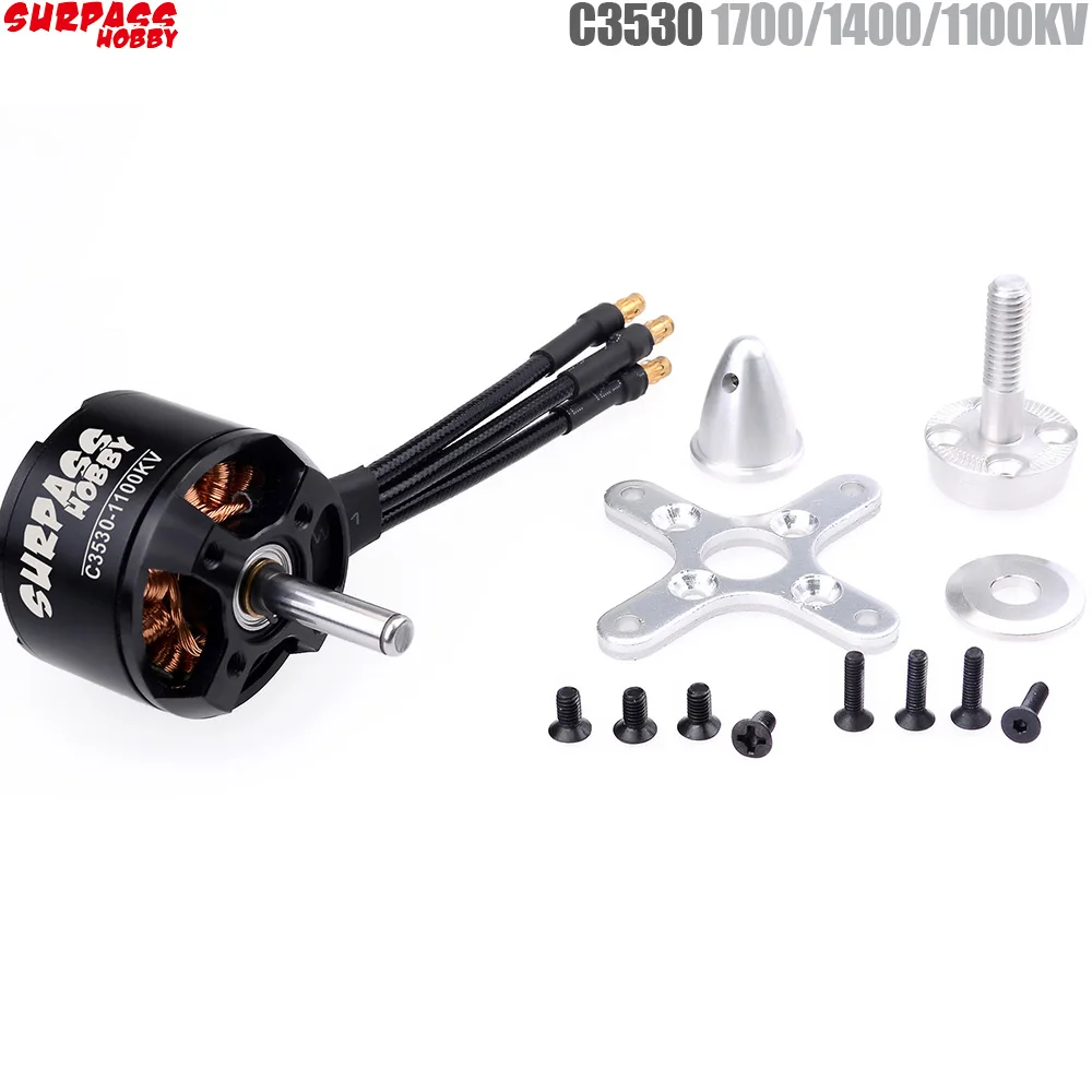 Бесщеточный двигатель SURPASS HOBBY 2808 C3530 1700KV 1400KV 1100KV для радиоуправляемого самолета с