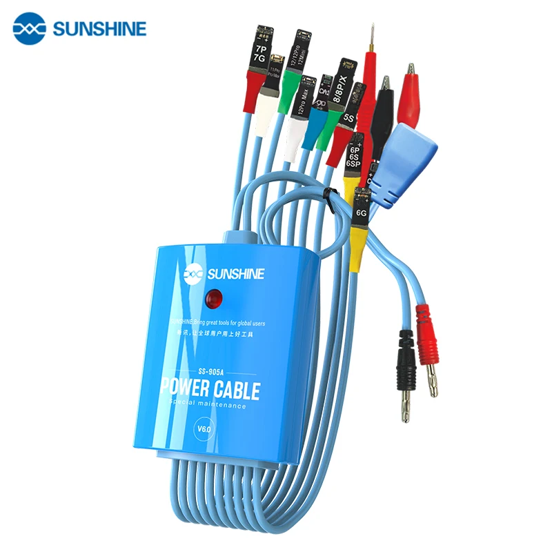 

SUNSHINE SS-905A Power Supply Test Cable Phone Boot Line For iPhone Samsung Huawei Oppo Xiaomi Repair Switch Power Test Cord