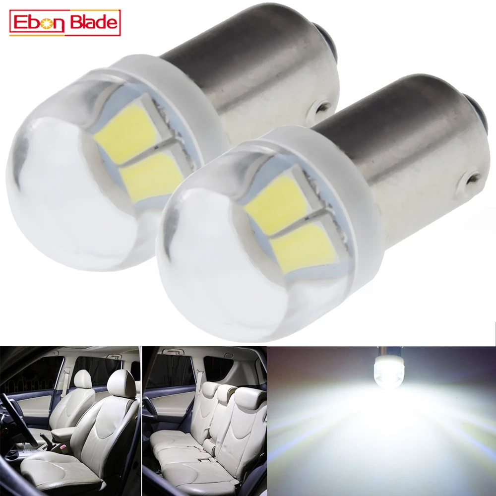 

2 шт. теплый/белый BA9S T4W LED BAX9S H6W BAY9S H21W салона автомобиля купольная карта света авто боковой Клин обратный стояночный фонарь 6 в 12 В 6 в
