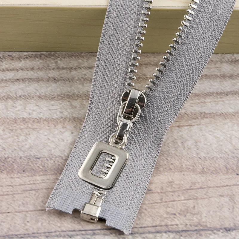 grayS 1 шт. 3#40 см 70 см Металлические молнии открытый конец застежка-молния для шитья сумки пуховик юбка комплект для ремонта на молнии DIY аксессуары для одежды - Цвет: grayS