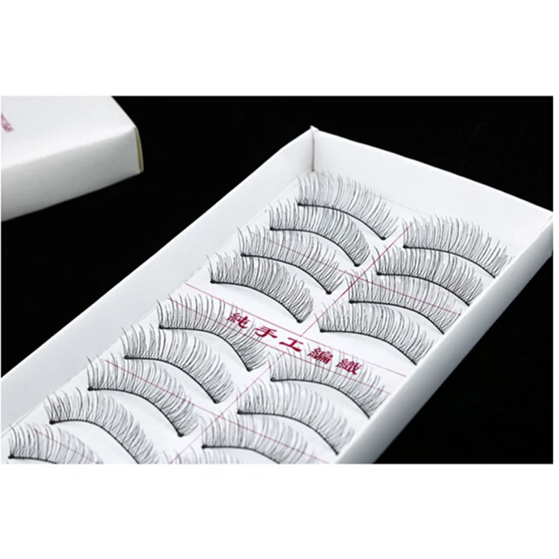 

10 Pairs Natural Fake Lashes Long Makeup
