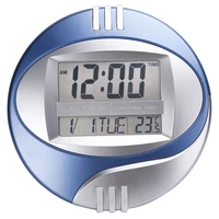 temperature display digital wall electronic clock lcd moderne calendar led bracket watch mute of home office decoration
