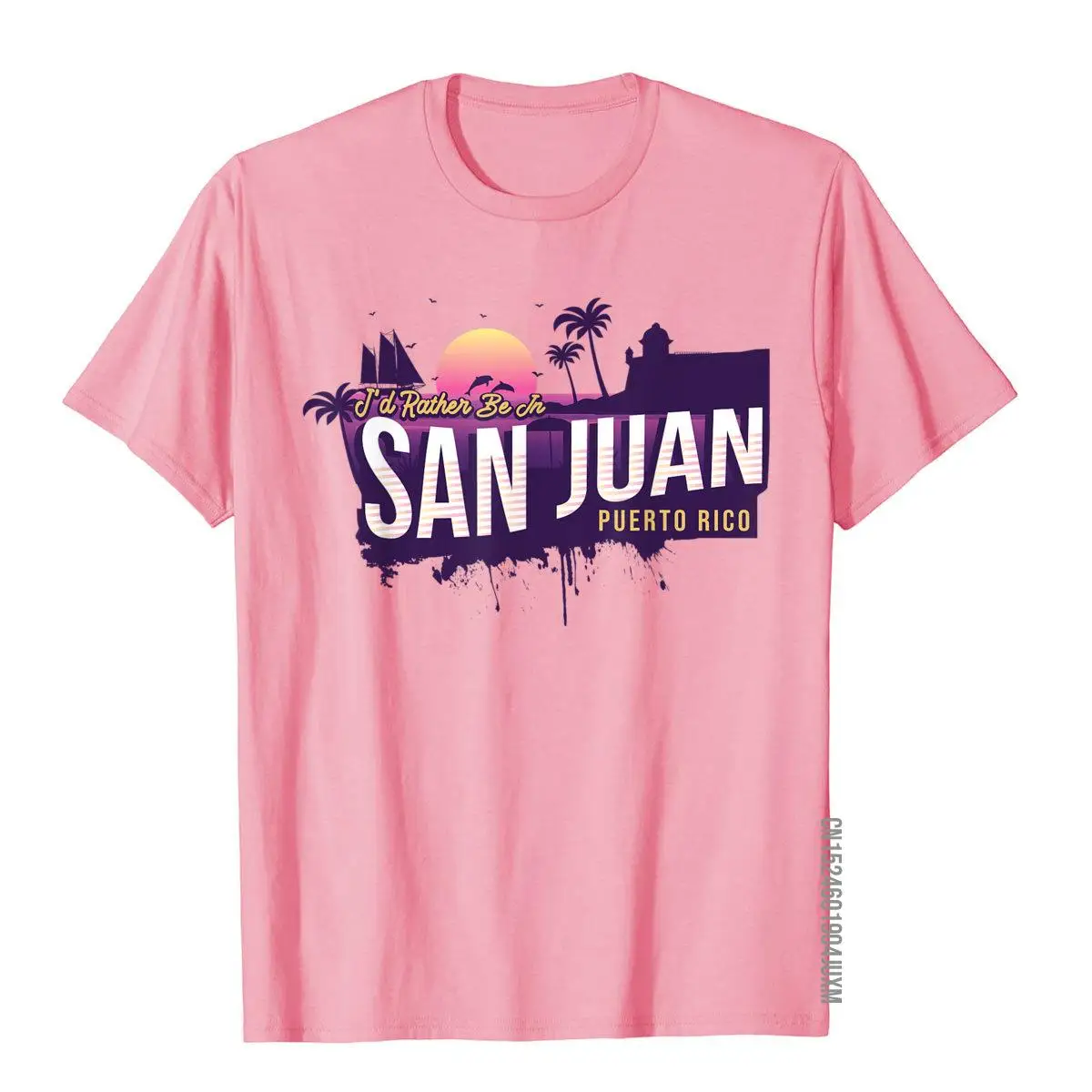 Винтажная сувенирная футболка Я предпочитаю быть в Сан-Хуане Пуэрто-Рико Мужская