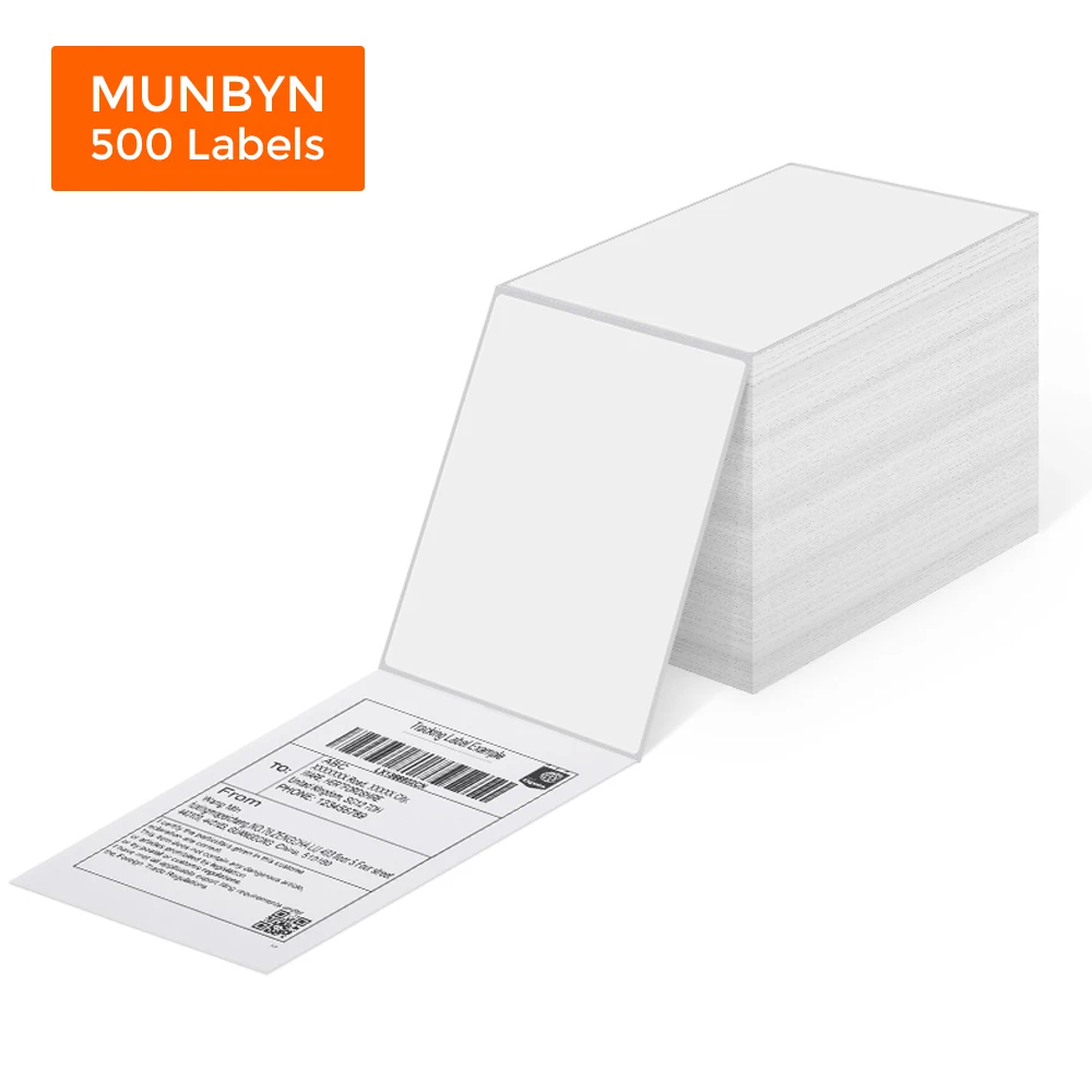 Флюоресцентная наклейка со штрих кодом (4 дюйма) для доставки ярлык супермаркета