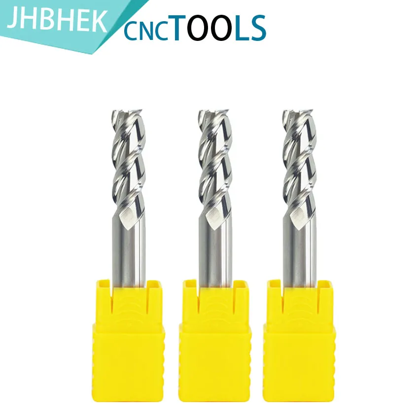 

55-degree high-light aluminum cutter alloy tungsten steel milling cutter 3 edge milling aluminum end milling cutter extension 34