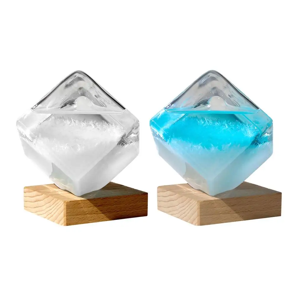 Прогноз погоды Storm Glass в форме куба для дома декоративное устройство прогноза
