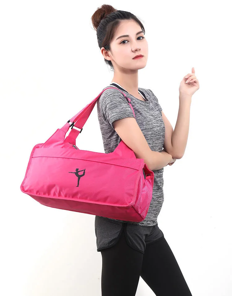 Модная водонепроницаемая сумка для йоги из ткани Оксфорд фитнеса Женская