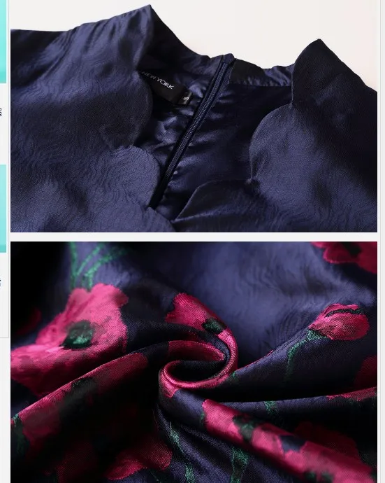 Женское жаккардовое платье макси роскошное длинное в стиле ретро с v-образным