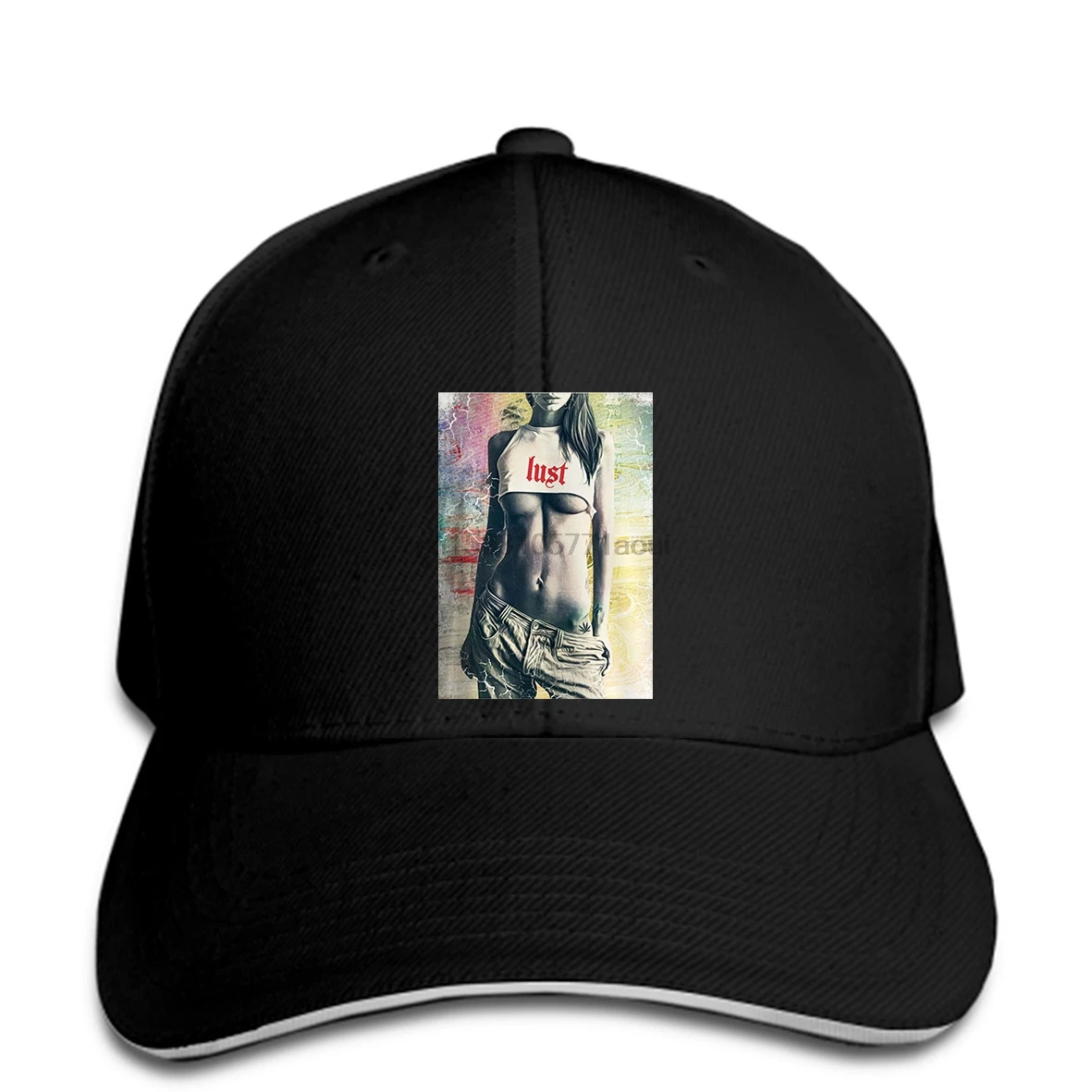 Бейсболка похотливая Сексуальная дамская шляпа с принтом тату Рейв танцевальный