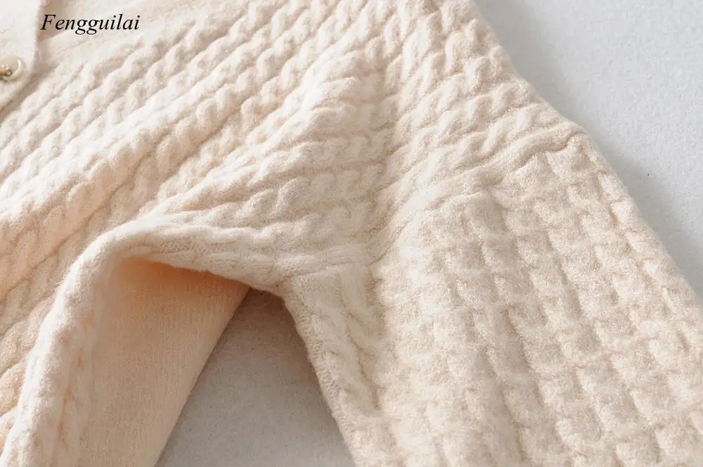 

Winter Cardigan Sweater Women Coat Faux Fur Knitted Sweater Korean Button Cardigan Soft Warm Women Tops