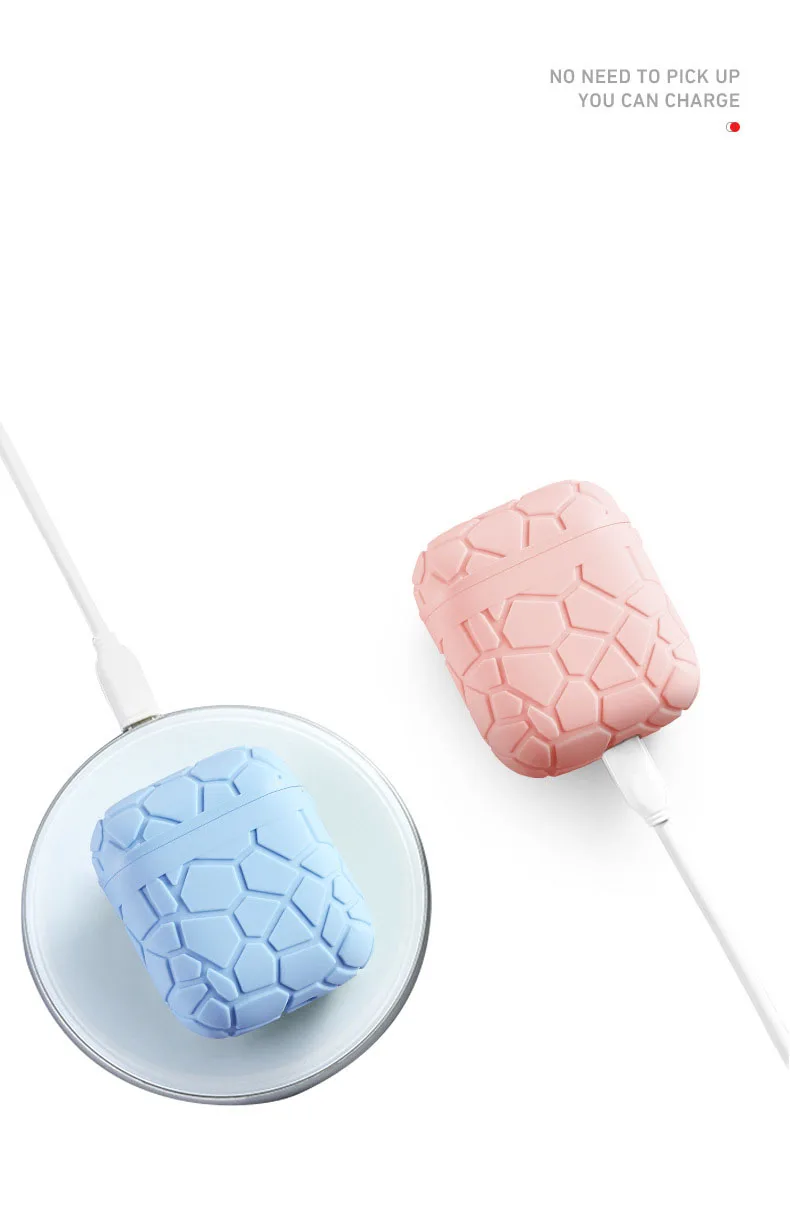 Силиконовый чехол для Airpods 1/2 защитный новинка мягкий утолщенный классический