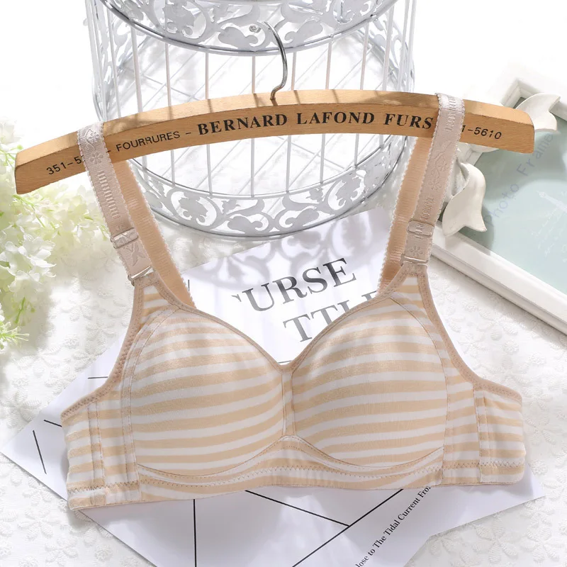 

New Delivery Young Girl Thin Bar Teenagers Children In Students Puberty Solid Wireless Underware Wholesales