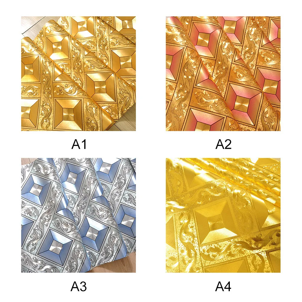 Мозаичная сетка фон мерцающие обои золотой металлик лист Настенная Наклейка на