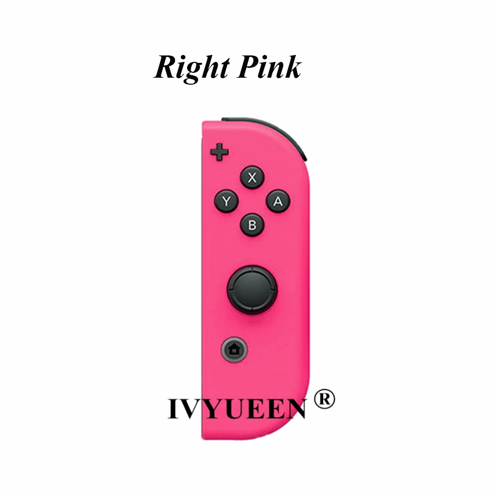 IVYUEEN, зеленый, фиолетовый цвет, сменный чехол-накладка для модели NS JoyCon, чехол для контроллера NX Joy Con - Цвет: Right Pink