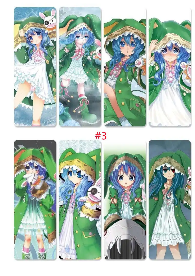 8 шт./компл. Дата прямого эфира ПВХ закладки напечатаны с аниме итсука шидо