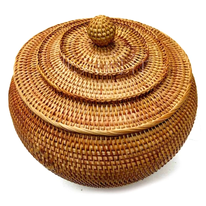 

Tea Cake Tin Box Container Jar Organizador Tank Jug Sundries Organizer Rattan Basket Storage Jars