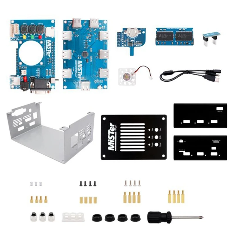 

Metal Case For Mister FPGA Core Control Suit For DE10-Nano With I/O Board V6.1,USB Hub V2.1,RTC Board,SDRAM Board