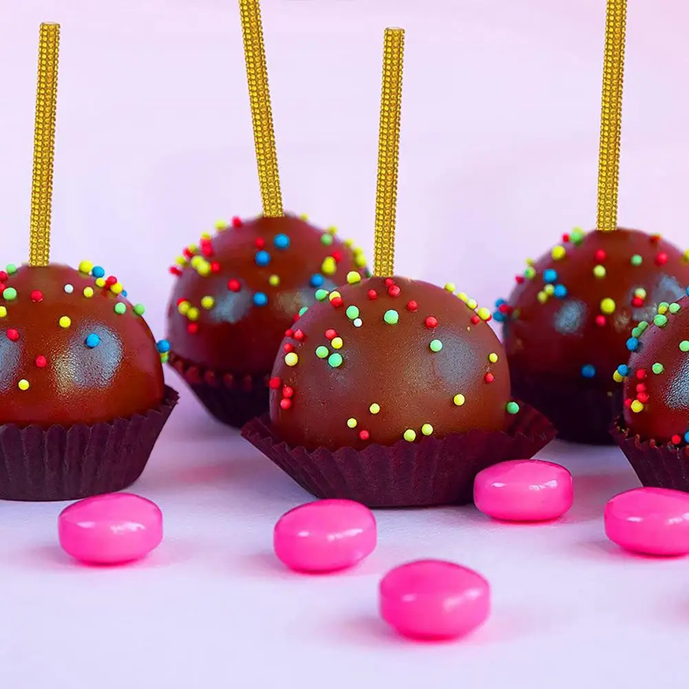 12 шт. палочки для конфет блестящие леденцов с присосками рождественские еды |