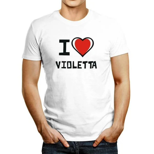

I love Violetta Bicolor Heart T-shirt