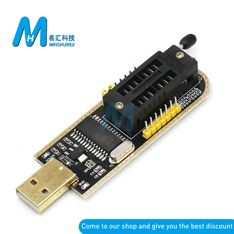 USB-программатор EEPROM серии CH341A CH341 24 25 с программным обеспечением и драйвером +