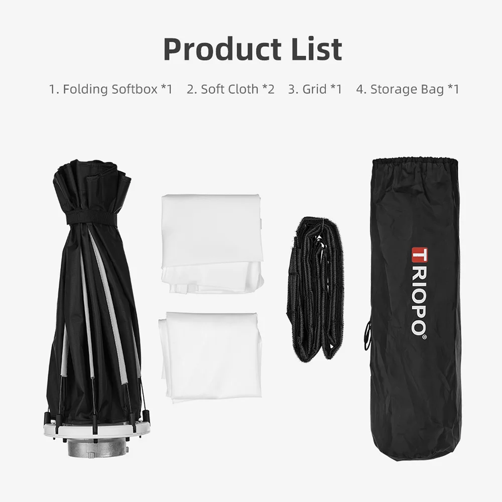Triopo 55 см 65 Bowens Mount soft box Octagon Umbrella софтбокс для студийной фотосъемки светильник +