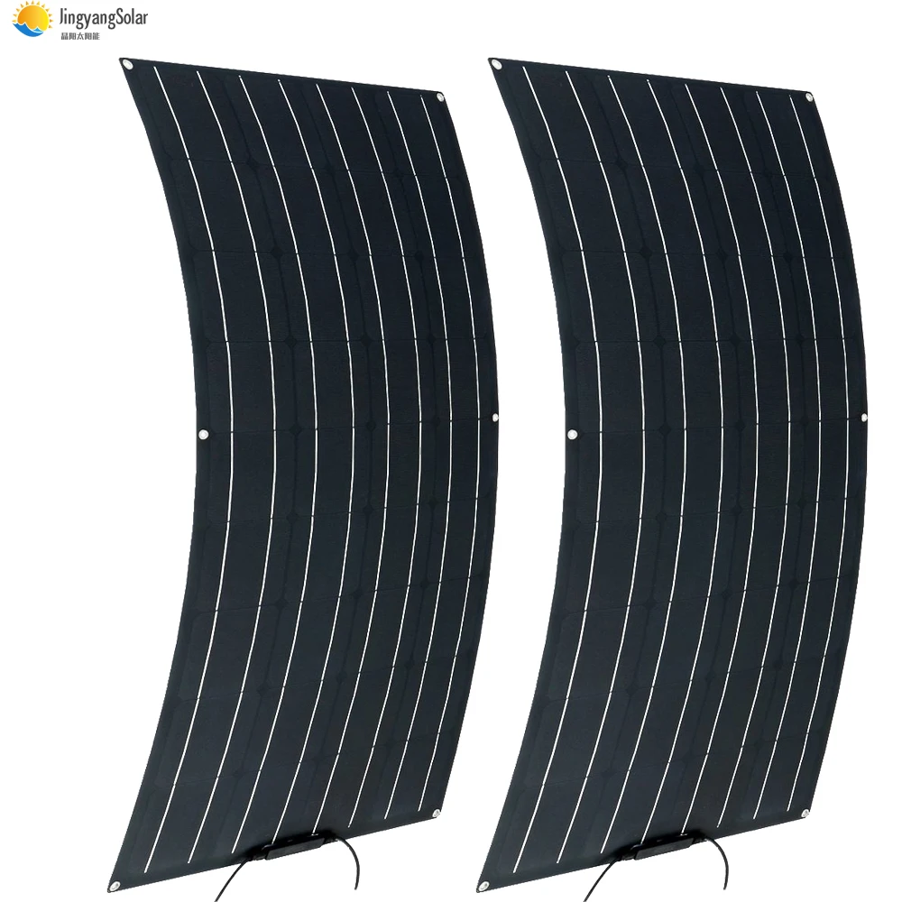 100 Вт/200 Вт 18 в комплект гибких моноэлементов солнечной панели с PV-кабелем и