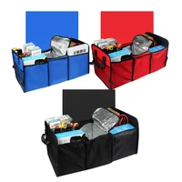 1 pc 3 colors multifunction car trunk storage box universal collapsible large capacity oxford automobile insulation storage bag