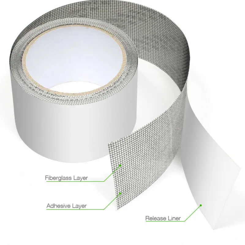 

2M Window Door Screen Patch Repair Kit Cover Fiberglass Mesh Hole Repaire Tape
