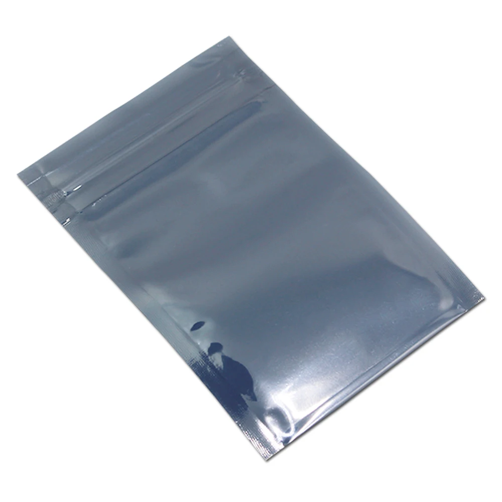 

1000Pcs Antistatic Aluminum Zip Lock Resealable Package Bags Self Sealing Pouches for Electronic Accessories Storage ESD Bags
