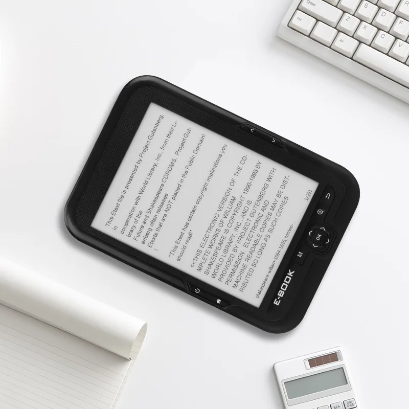 Новинка! Тоньше 8 GB/16 GB 6 ''e book Reader дюймов e ink FB2 русская электронная книга