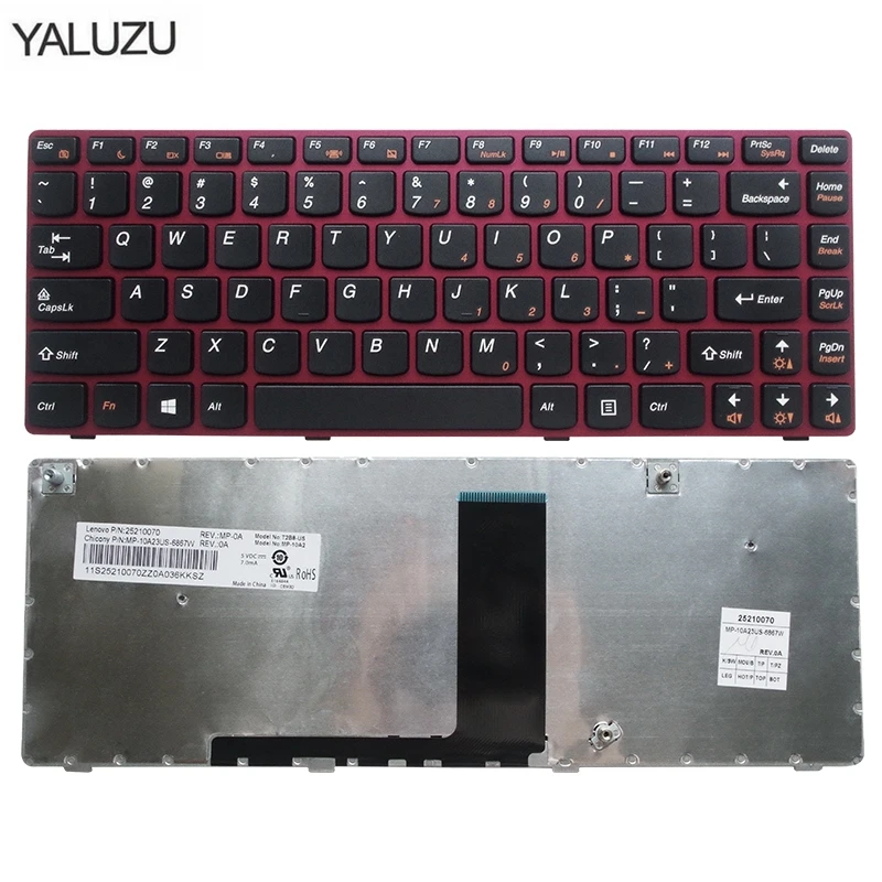 Сменная английская клавиатура для ноутбука Lenovo V480 V480A V480SA V380 V480 v385 v380s V480S V485 v380a