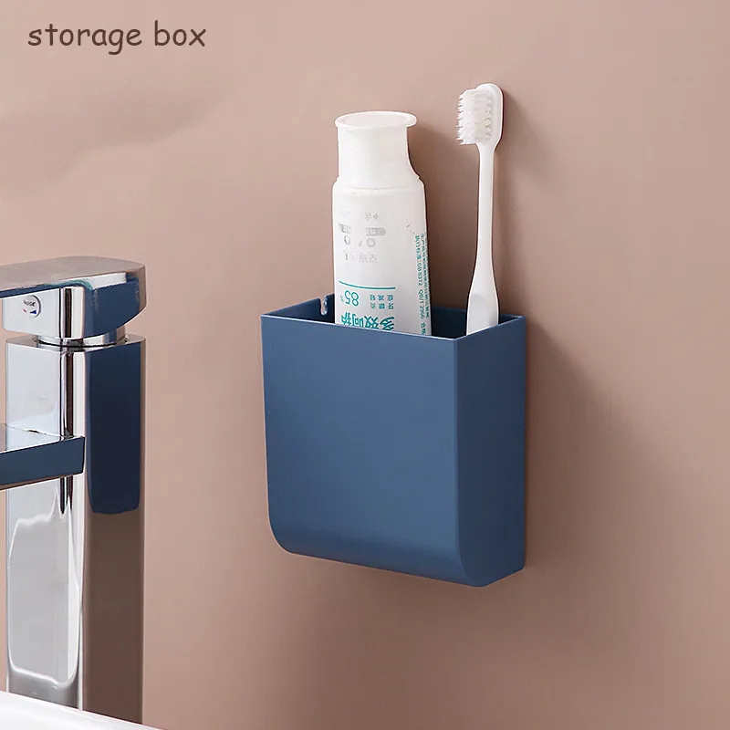 wall mounted storage box remote control storage organizer case for air conditioner tv mobile phone plug holder stand rack free global shipping