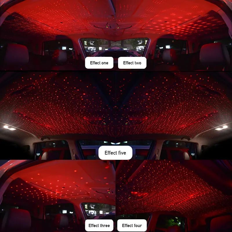 

USB Atmosphere Lights Various Mode USB Star Projector Night Light Romantic Atmosphere Decoration for Ceiling Car Bedroom Ceiling