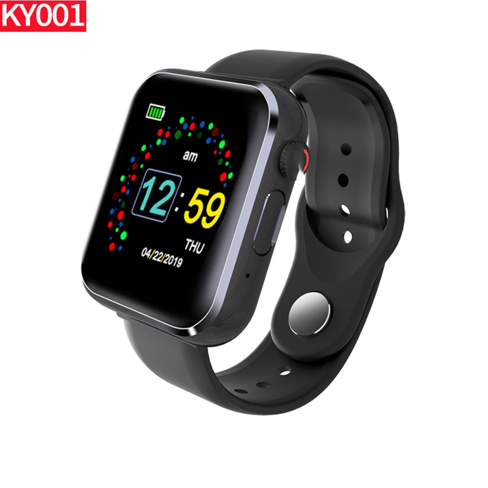 Умные часы KY001 с фитнес трекером напоминанием о звонках умные записью спортивные