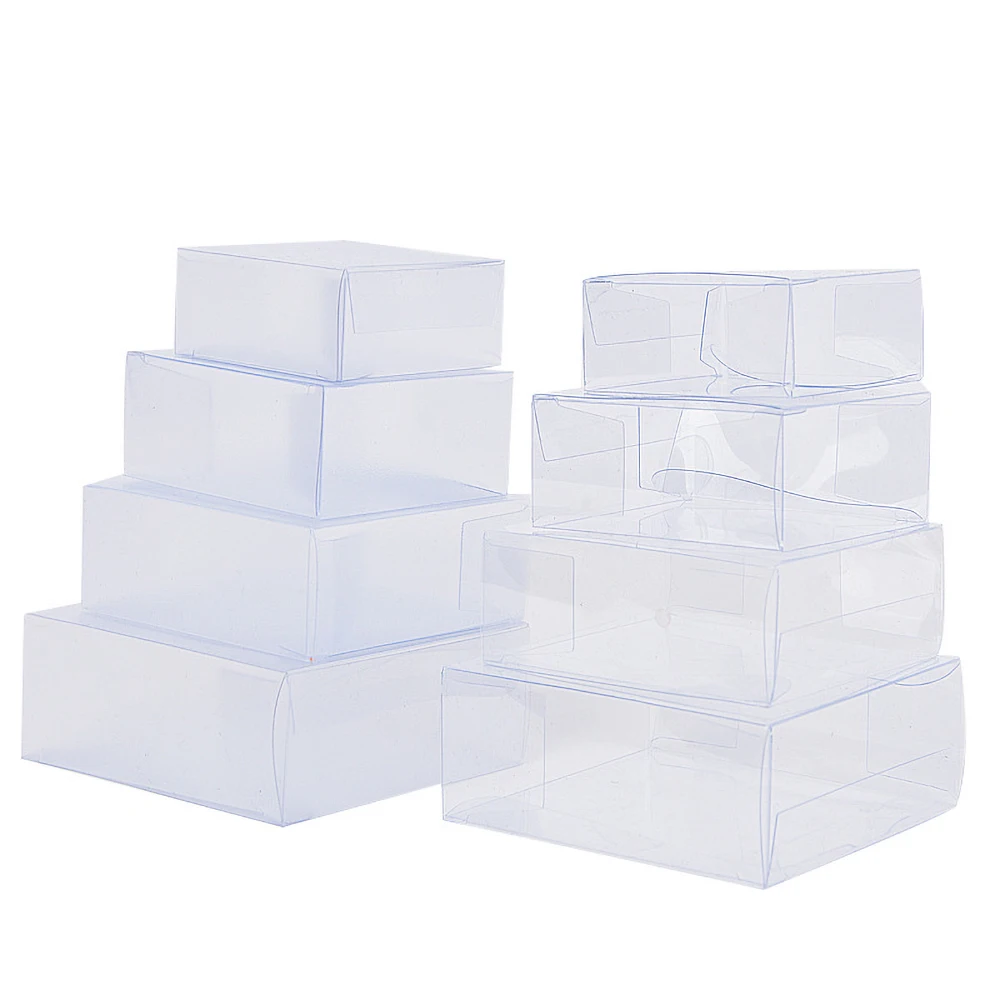 50pcs Clear Plastic Boxes For Gifts Matte PVC Box Handmade Soap Macaroon Packing Candy Gift Wedding Party Favor | Дом и сад