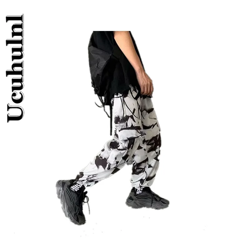 

Ucuhulnl Drawstring Sweatpants Vintage Harajuku Men Trousers Oversized Korean Fashion 2021 Women's Pant Hip Hop Mujer Pantalone