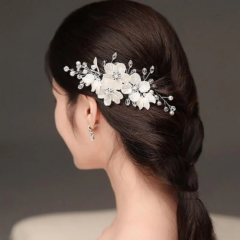 

Lightweight Hair Accessories Sweet Braided Women Barrette for Bridesmaid