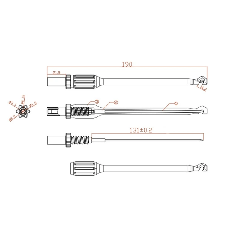 2 Автомобильные Тесты набор измерительных Мощность зажим датчика крюк типа банан