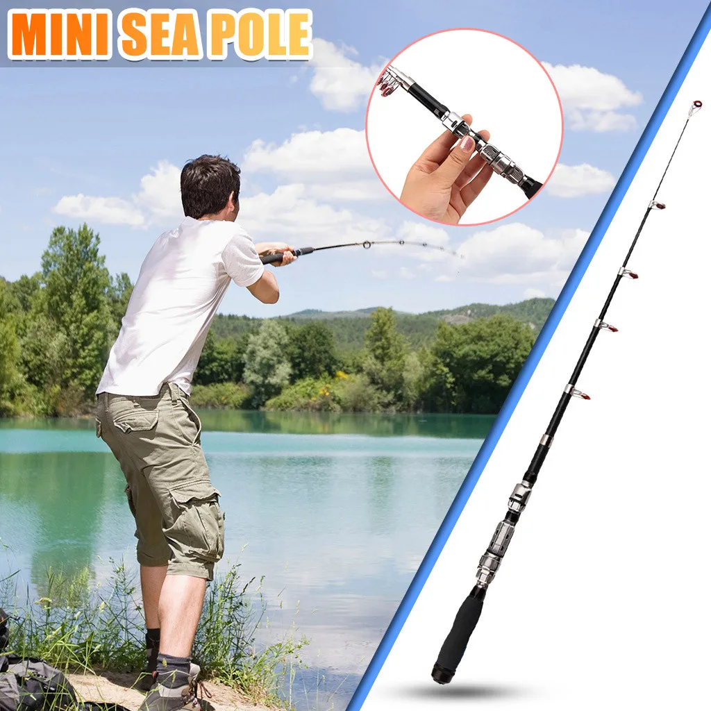 Телескопическая рыболовная удочка из углеродного волокна 1-2 3 м | Спорт и