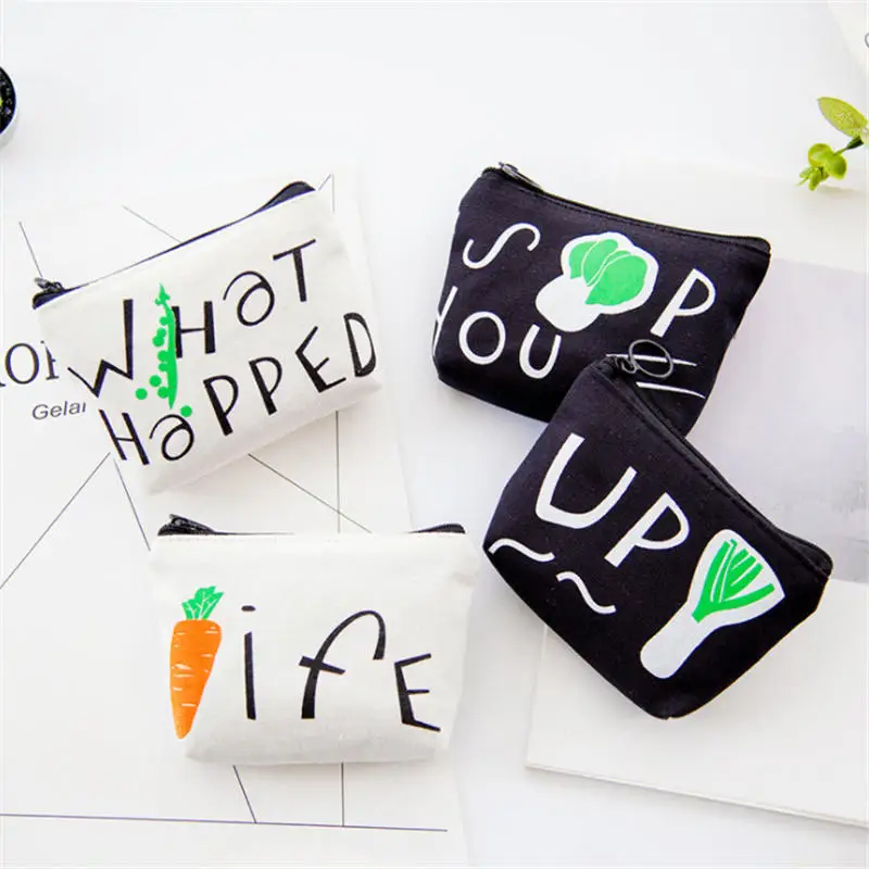 

Fashion Vegetables Coin Purses Women Wallet Small Credit Card Holder Key Money Bags for Ladies Purse Kids Children Zipper Pouch