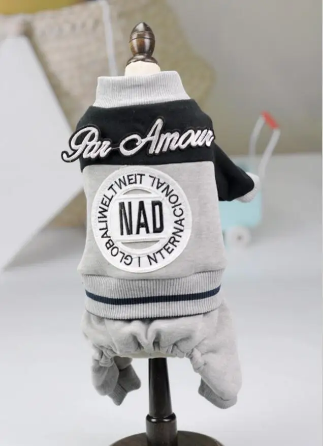 Новинка Спортивная одежда для маленьких собак Комбинезоны с капюшоном