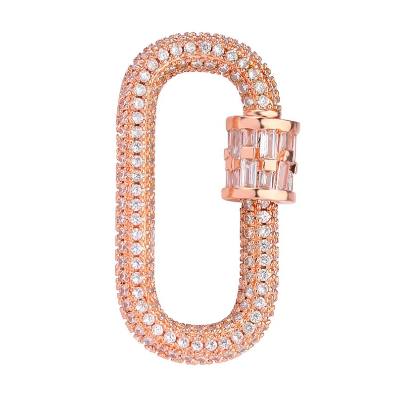 

Ювелирные изделия Циркон Стразы спираль застежками Подвески Аксессуары для ожерелье застежки браслета