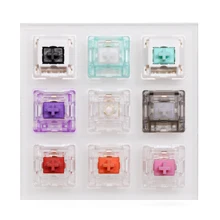 9 switch switches tester with acrylic base for mechanical keyboard everglide Purple Cyan Oreo Red Orange Aqua King Dark Jade
