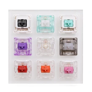 9 switch switches tester with acrylic base for mechanical keyboard everglide purple cyan oreo red orange aqua king dark jade free global shipping