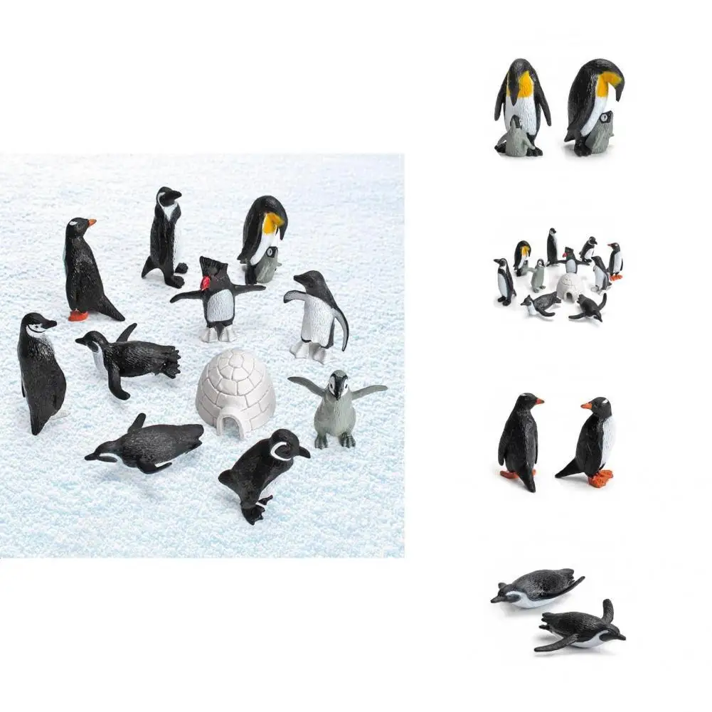 11 шт./компл. полезные реалистичные маленькие фигурки пингвина игрушечные
