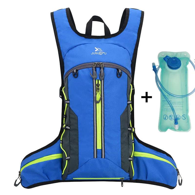 With water bag Водонепроницаемый велосипедный рюкзак унисекс MTB велосипедная сумка нейлоновая велосипедная походная альпинистская гидратация 10л сумки для воды рюкзак - Цвет: With water bag